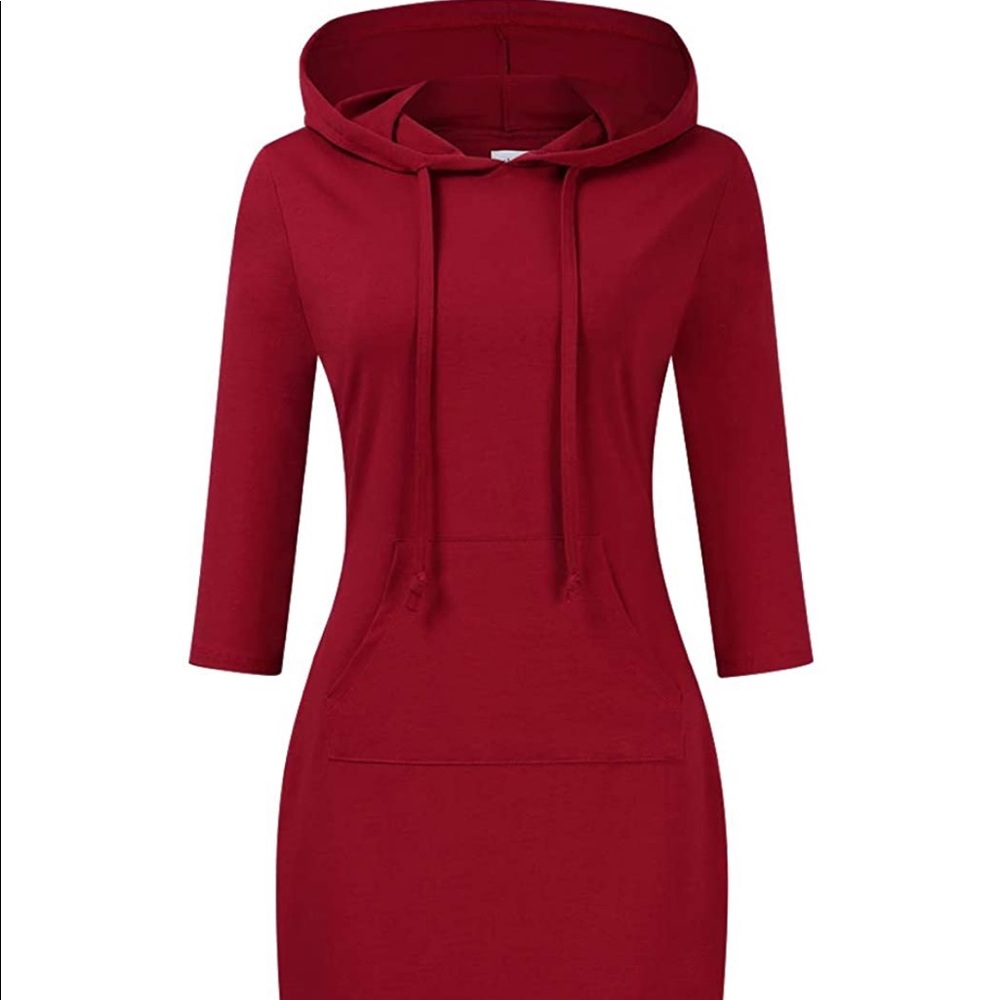 Plus Size Hooded Dress w/ Pocket